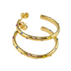 Golden Divine Hoop Earrings